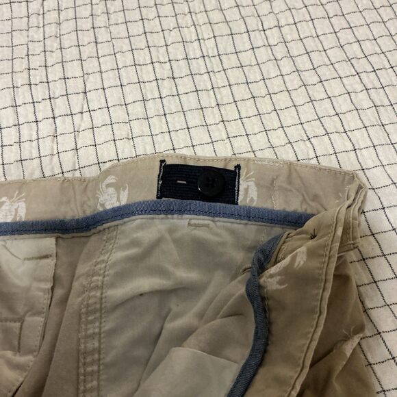 Lands End Boys 12H Cargo Shorts Khaki Crabs Nautical Summer Adjustable Waist EUC - Picture 14 of 15